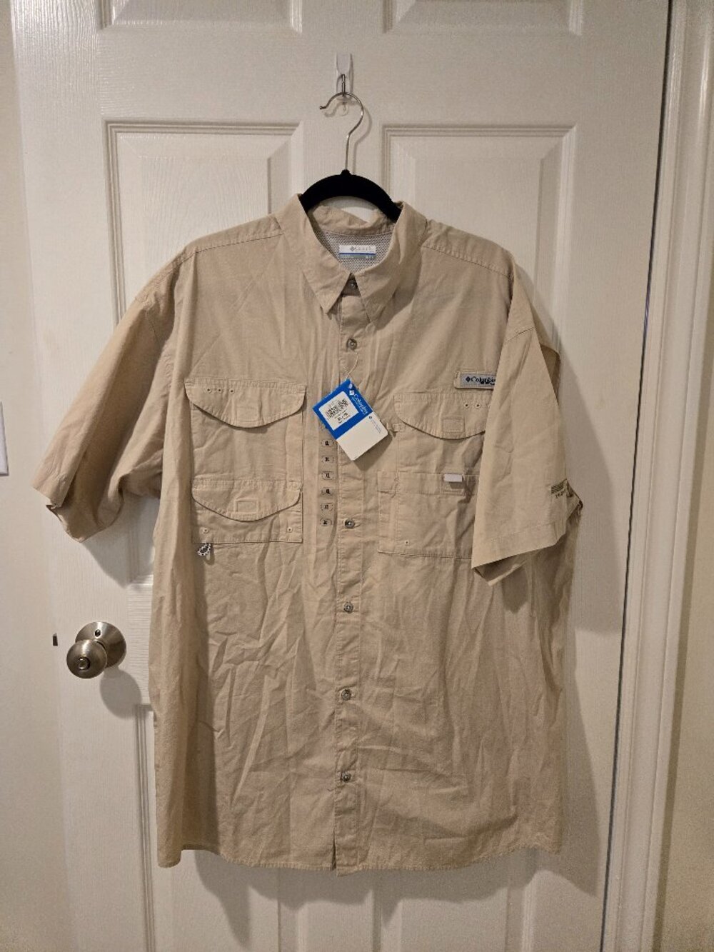 NWT Columbia PFG Short Sleeved Shirt Bonehead Norfolk Southern Engineering L